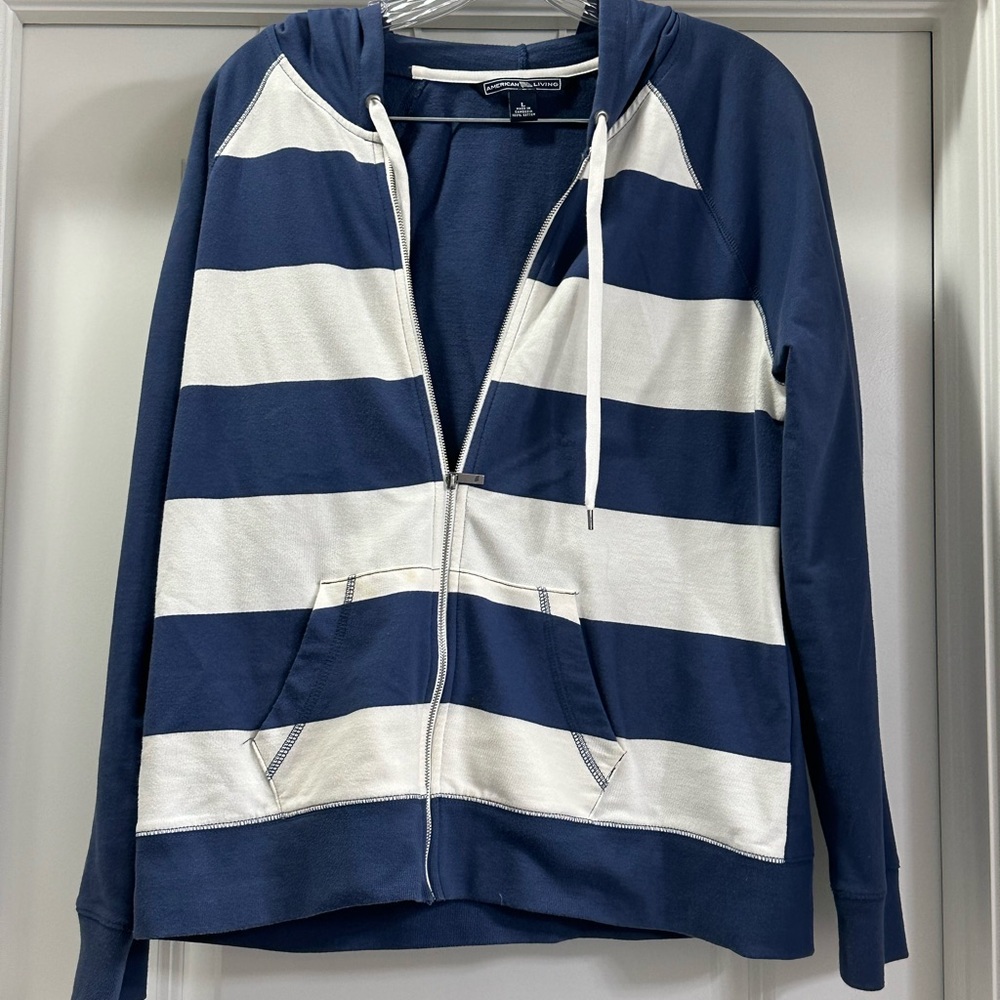 American Living L x2 tank tops & Zip Hoodie Blue Stripe